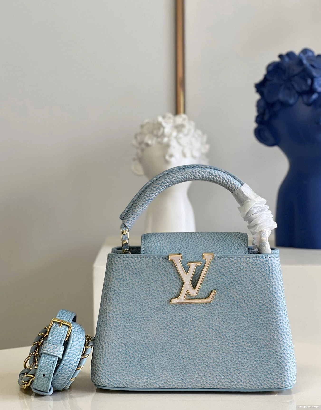Aaa replica bags LOUIS VUITTON CAPUCINES MINI 0802